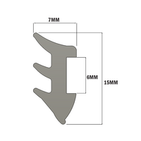 61-102-0 MODULAR SOLUTIONS SEALING PROFILE 2MM PANEL GASKET 1M